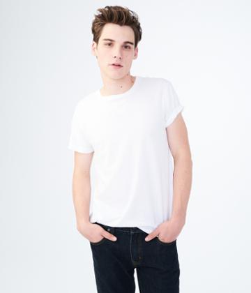 Aeropostale Aeropostale Solid Crew Tee - Bleach, Xlarge