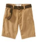 Aeropostale Solid Flat-front Shorts
