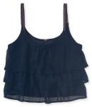 Aeropostale Cropped Chiffon Tiers Tank