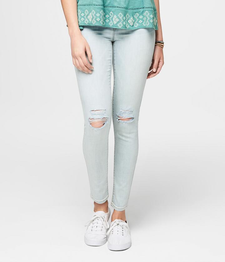 Aeropostale Aeropostale Seriously Stretchy High-waisted Jegging - Light Wash, 00 R