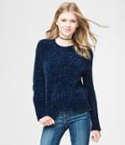 Aeropostale Aeropostale Solid Chenille Sweater - Classic Navy, Xsmall