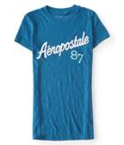 Aeropostale Aeropostale 87 Graphic Tee - Algiers Blue, Xsmall