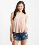 Aeropostale Embroidered High-neck  Swingy Tank