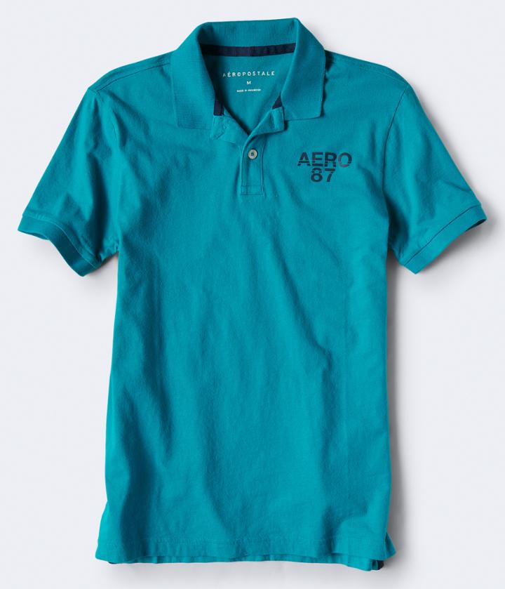 Aeropostale Aeropostale Aero 87 Jersey Polo - Lapis, Small