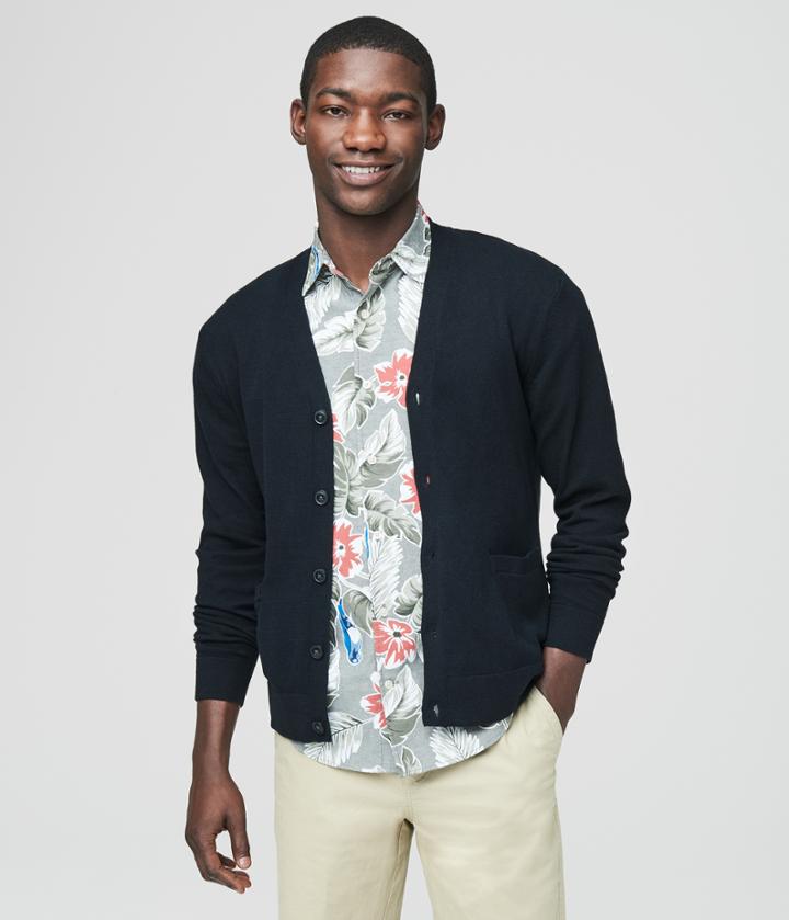 Aeropostale Aeropostale Solid Knit Uniform Cardigan - Black, Xsmall