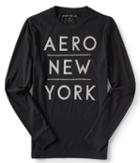 Aeropostale Aeropostale Long Sleeve Stacked Aero New York Graphic Tee - Black, Xsmall