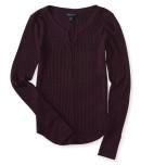 Aeropostale Long Sleeve Waffle-knit Top