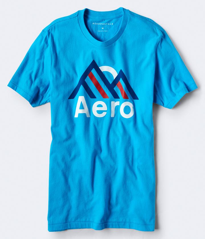 Aeropostale Aeropostale Aero Mountains Graphic Tee - Blue, Xsmall