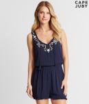 Aeropostale Cape Juby Embroidered Romper