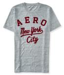 Aeropostale Aero New York City Heathered Logo Graphic T