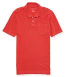 Aeropostale Faded Solid Jersey Polo