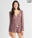 Aeropostale Cape Juby Paisley Romper