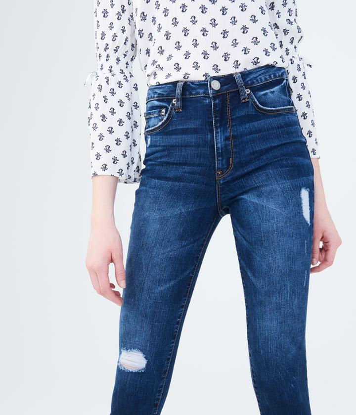 Aeropostale Aeropostale Seriously Stretchy Super High-waisted Jegging - Medium Wash, 000r