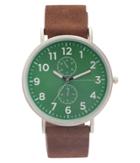 Aeropostale Aeropostale Colored-face Analog Watch - Brown