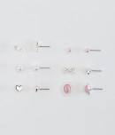Aeropostale Love & Bow Stud Earring 6-pack