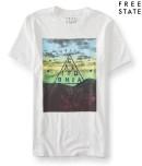 Aeropostale Free State California Triangle Graphic T