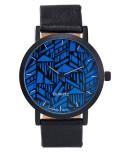 Aeropostale Blue Flower Analog Faux Leather Watch