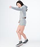Aeropostale Aeropostale Heathered Velour Shorts - Light Heather Grey, Xsmall