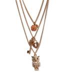 Aeropostale Tiered Charm Long-strand Necklace