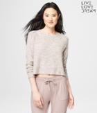 Aeropostale Aeropostale Lld Long Sleeve Zebra Fleece Crop Sleep Top - Pavillion, Xsmall