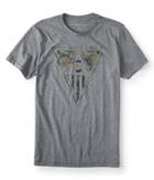 Aeropostale Aeropostale Camo 9 Flag Graphic Tee - Medium Grey, Xsmall