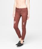 Aeropostale Aeropostale Seriously Stretchy Low-rise Ankle Jegging - Cinnamon, 000r