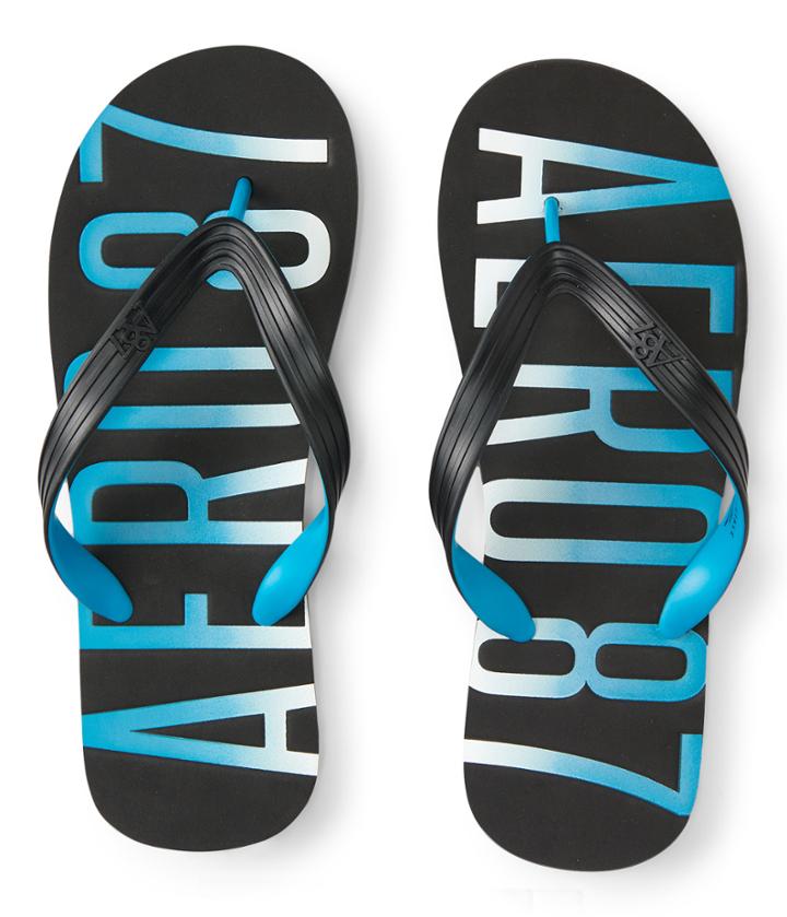 Aeropostale Aeropostale Aero Stamped Flip-flop - Black, Small