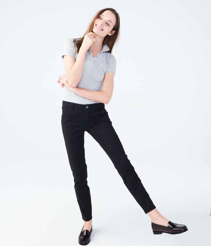 Aeropostale Aeropostale Skinny Twill Pants - Black, 000r