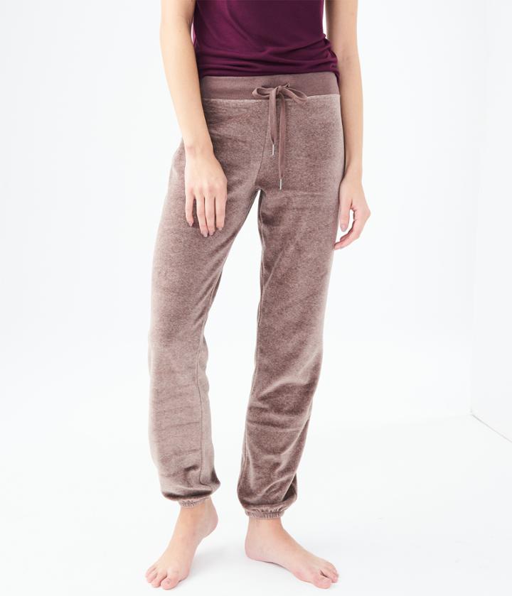 Aeropostale Aeropostale Velour Cinch Sweatpants - Dark Green, Xsmall