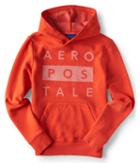 Aeropostale Stacked Aropostale Pullover Hoodie - Port Glow, Xsmall