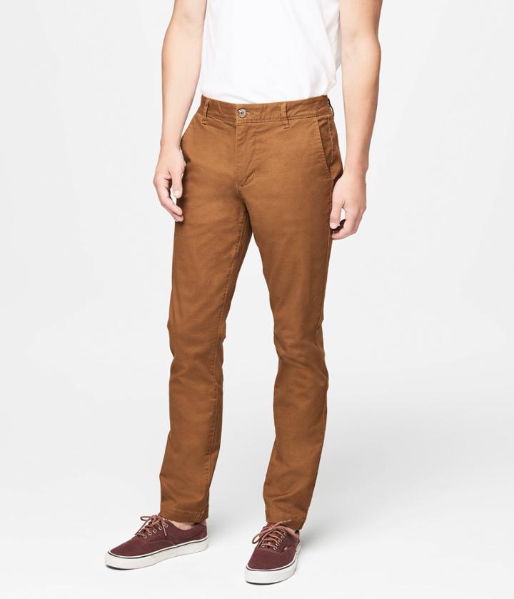 Aeropostale Aeropostale Skinny Color Wash Reflex Chinos - Hawk Brown, 27x28