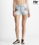 Aeropostale Tokyo Darling Embroidered Super High-waisted Shorty Shorts