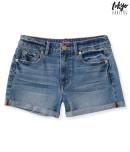 Aeropostale Tokyo Darling High-waisted Medium Wash Denim Shorty Shorts
