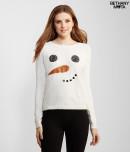 Aeropostale Sparkly Frosty Face Sweater