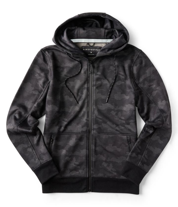 Aeropostale Aeropostale Camo Athletic Full-zip Hoodie - Dark Grey, Xsmall