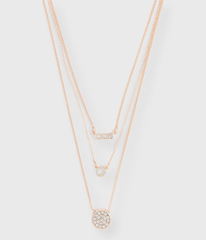 Aeropostale Aeropostale Pav Circle Short-strand Necklace - Multi