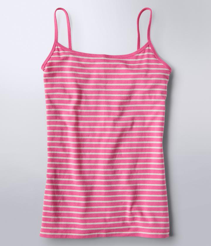 Aeropostale Aeropostale Striped Basic Cami - Pink, Xsmall