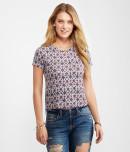 Aeropostale Vintage Print Crop Tee