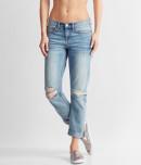 Aeropostale Destroyed Medium Wash Boyfriend Jean