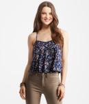 Aeropostale Cape Juby Wildflower Lace-back Swing Tank