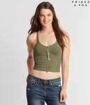 Aeropostale Prince & Fox Cropped Racerback Cami