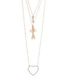 Aeropostale French Cluster Tiered Long-strand Necklace