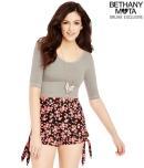 Aeropostale Floral High-waisted Side-tie Shorts