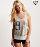 Aeropostale Lld American 97 Side-tie Muscle Tank