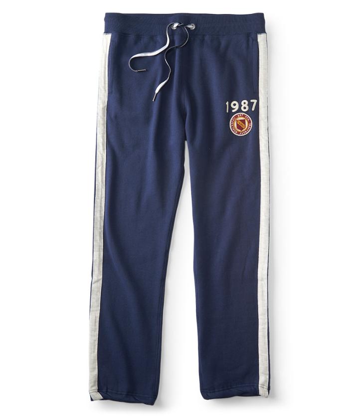 Aeropostale Aeropostale Aero Patch Stripe Slim Sweatpants - Persian Navy, Xsmall