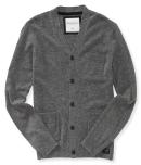 Aeropostale Solid Buttoned V-neck Cardigan