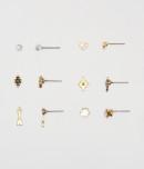 Aeropostale Arrow & Compass Stud Earring 6-pack