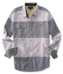 Aeropostale Long Sleeve Striped Shirt Jacket