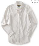 Aeropostale Prince & Fox Striped Button Down