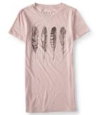 Aeropostale Aeropostale Free State Four Feathers Graphic Tee - Light Ping, Small